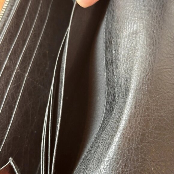 Balenciaga Black, Silver Studded Long Bi-fold Wallet - Picture 10 of 10